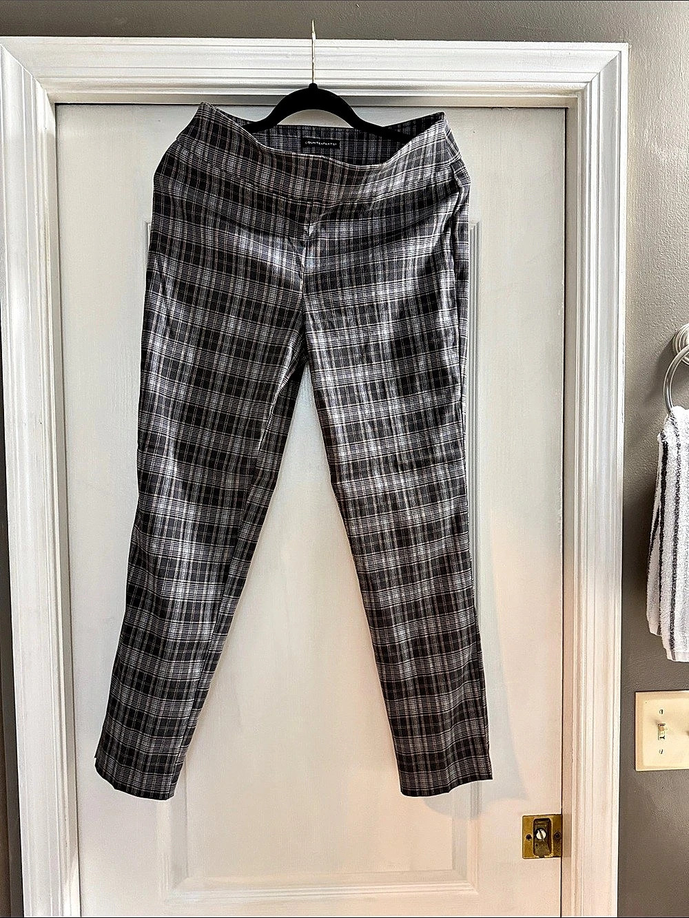 Plaid Skinny Pants